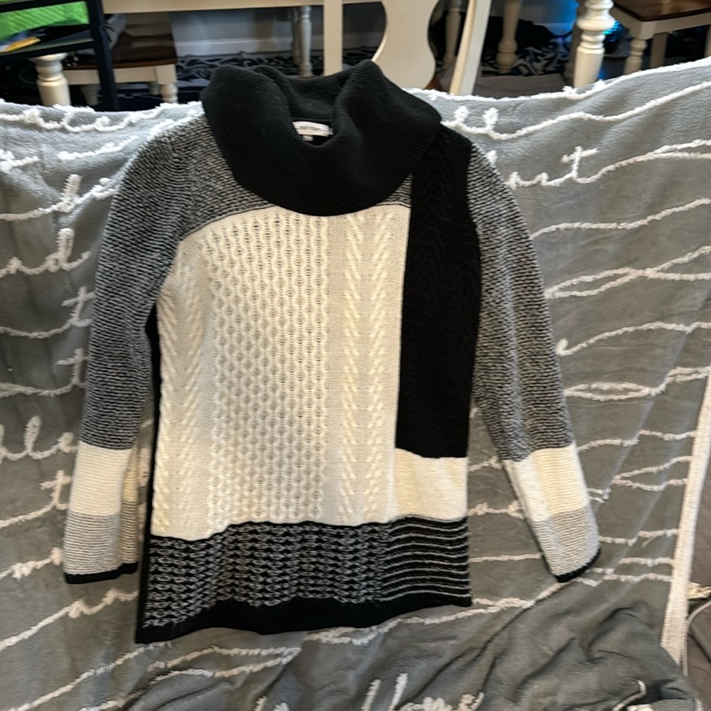 Women’s Calvin Klein sweater, nice and cozy and warm.